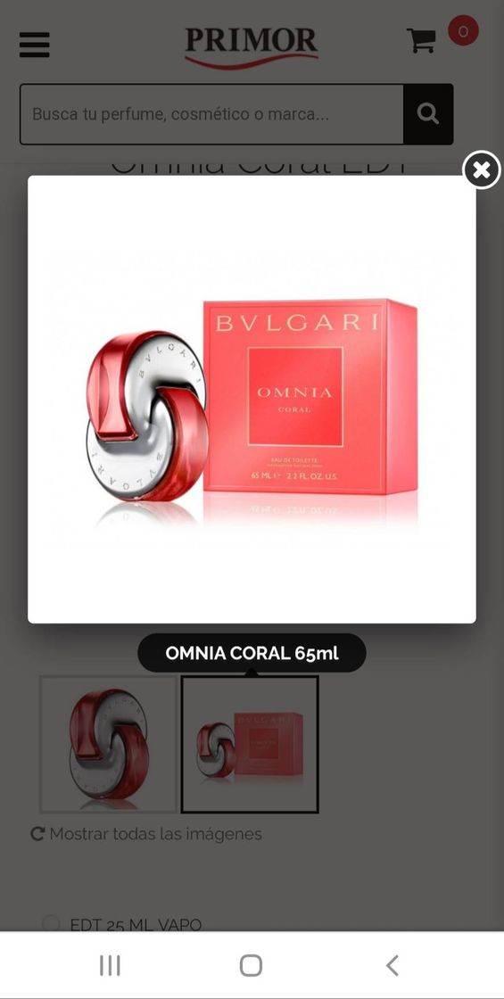 Fashion OMNIA CORAL Bvlgari precio