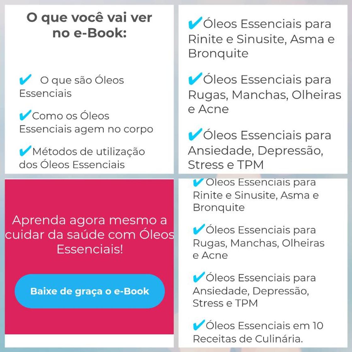 Moda Quer um e-book sobre Aromaterapia grátis ?Vai em saber mais