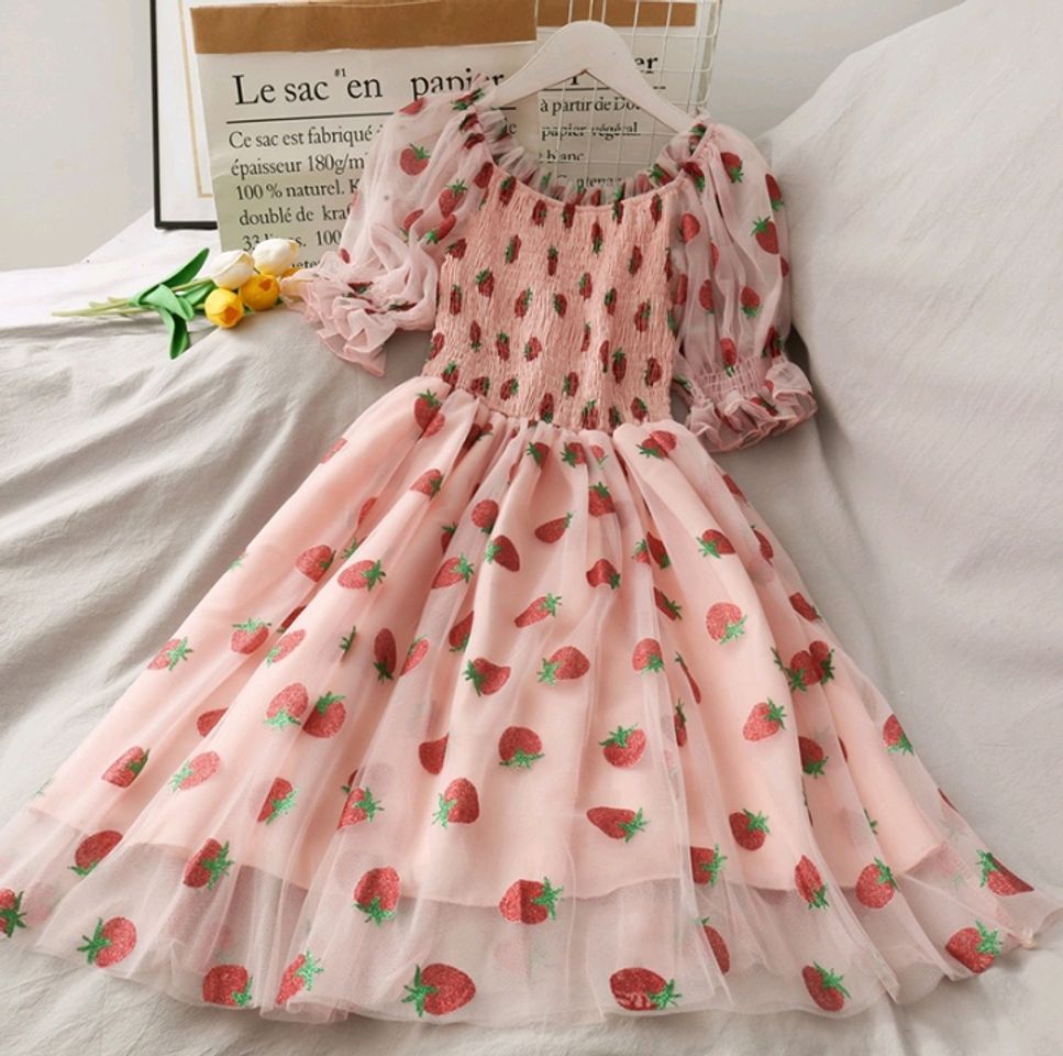 Social Vestido De Morango 💗.
