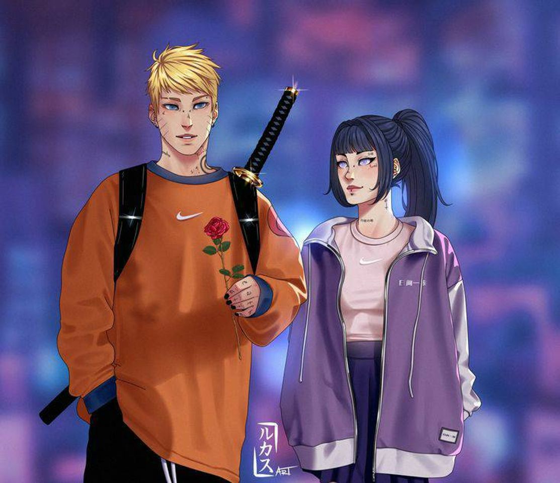 Moda Naruto e Hinata🧡💜