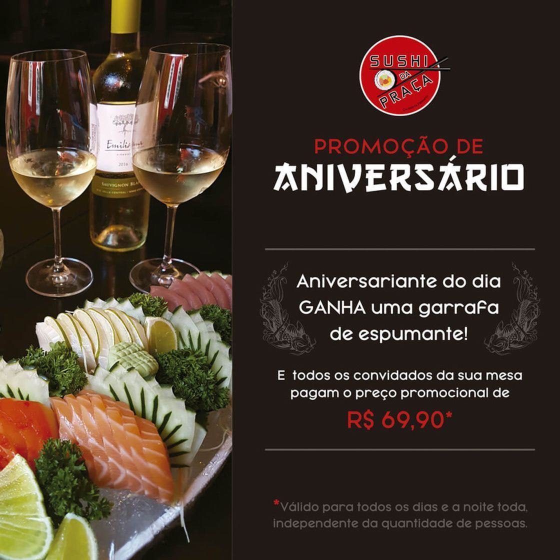 Restaurantes Sushi da Praça