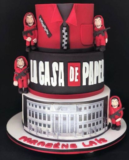 Bolo Lá Casa De Papel