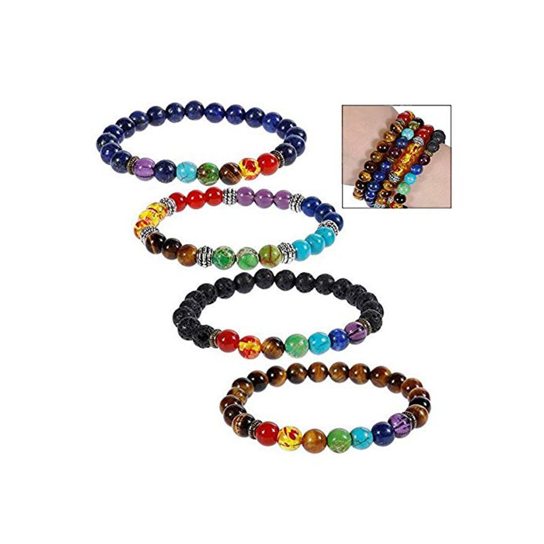 Social iwobi 4 PCS Pulsera de Lava