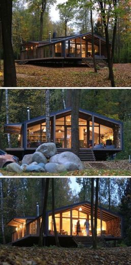  Rustic Modern House In The Forest 