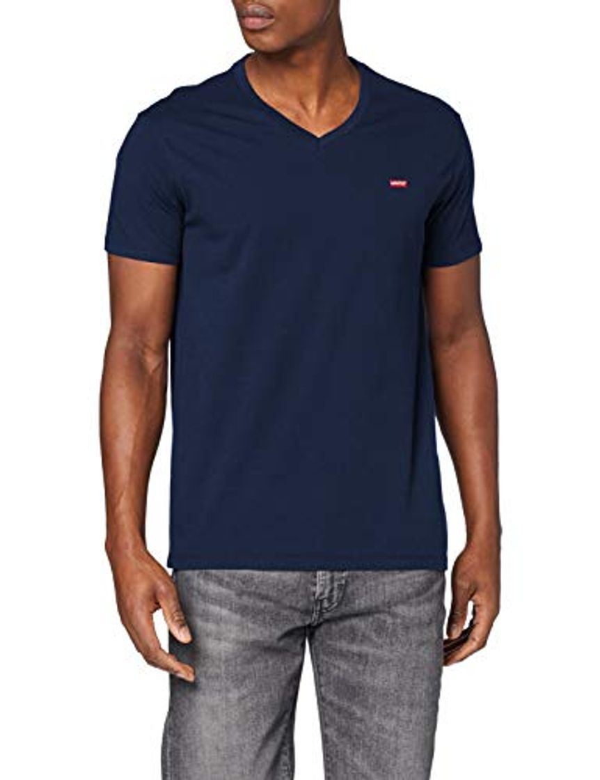 Social Levi's Orig Hm Vneck Camiseta, Azul