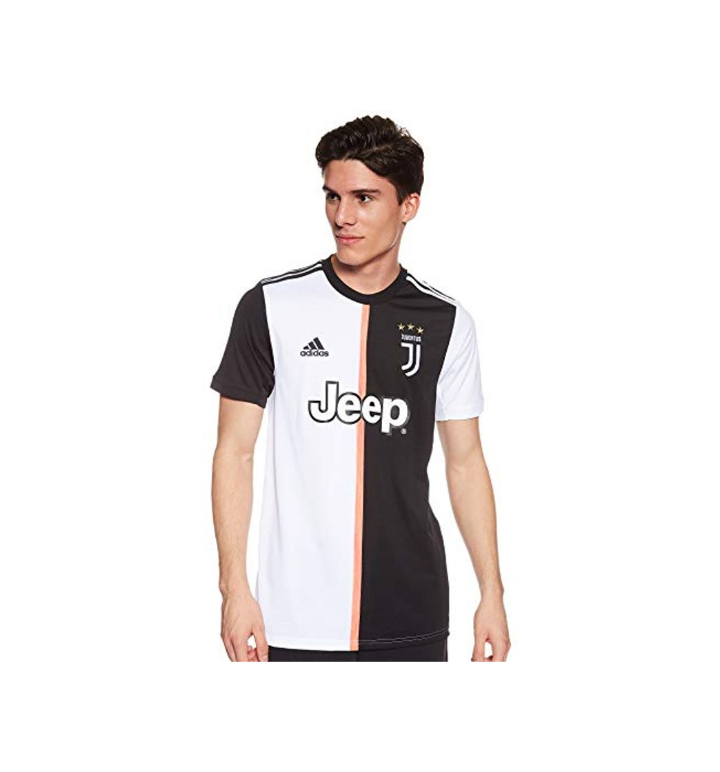 Social adidas Juventus Home JSY Camiseta de Manga Corta, Hombre, Negro