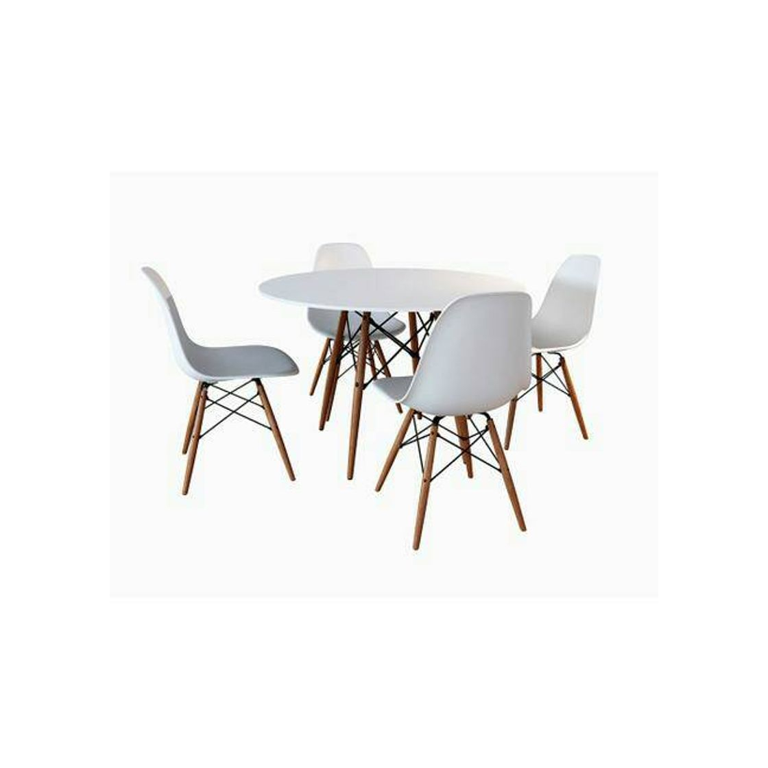 Product Conjunto De Mesa De Jantar Eames Eiffel Redonda 90cm 