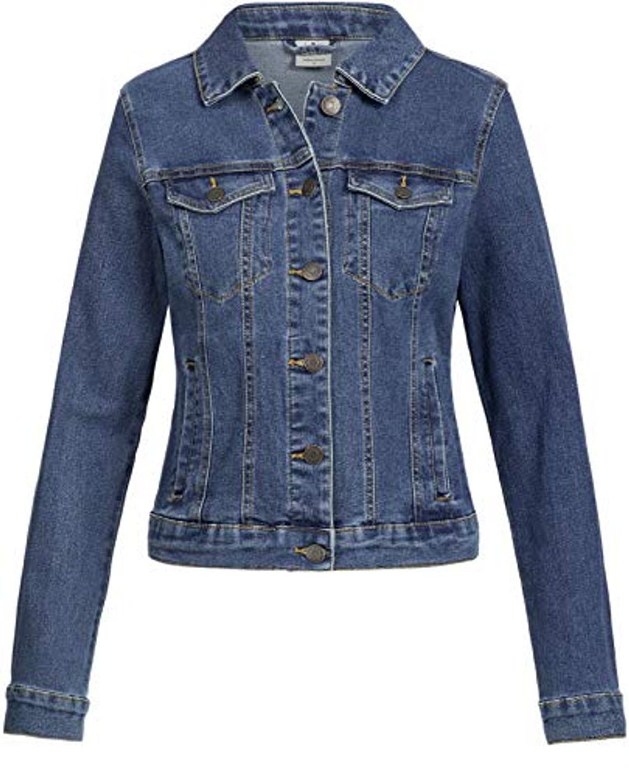 Moda Vero Moda Vmhot SOYA LS Jacket Mix Noos Chaqueta, Azul