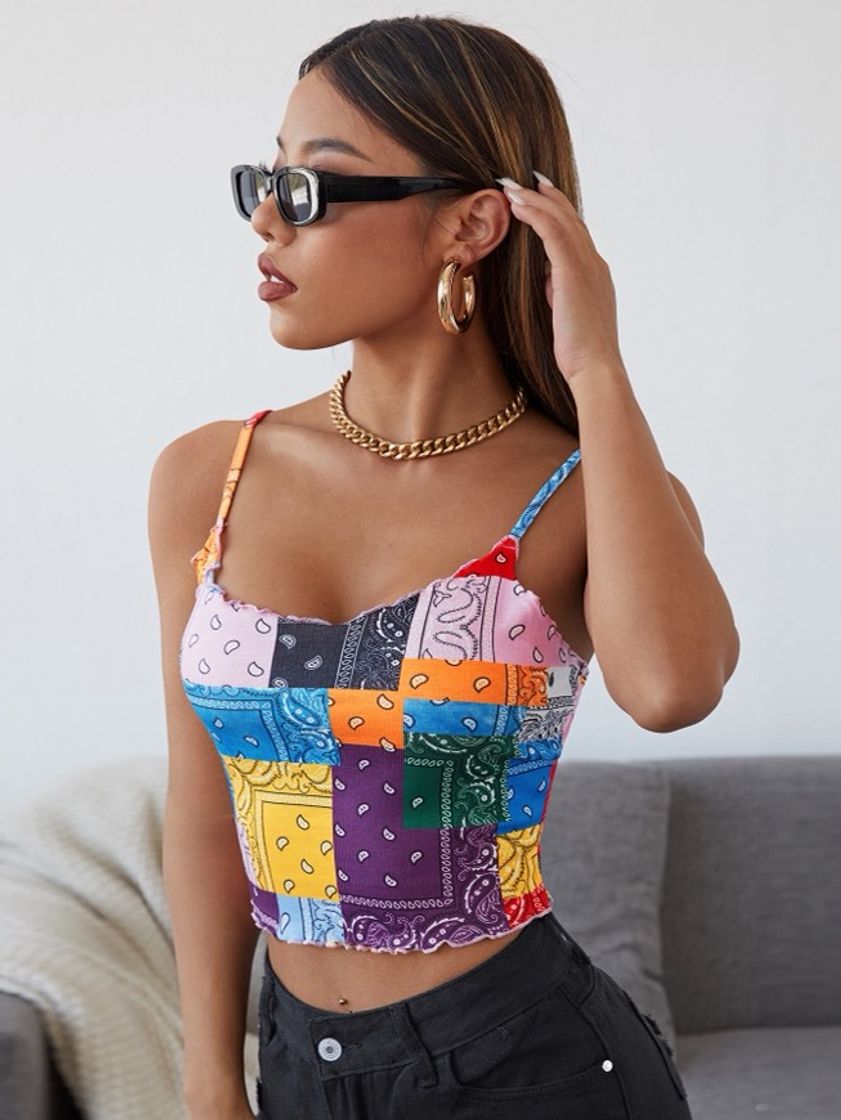 Social Cropped colorida 