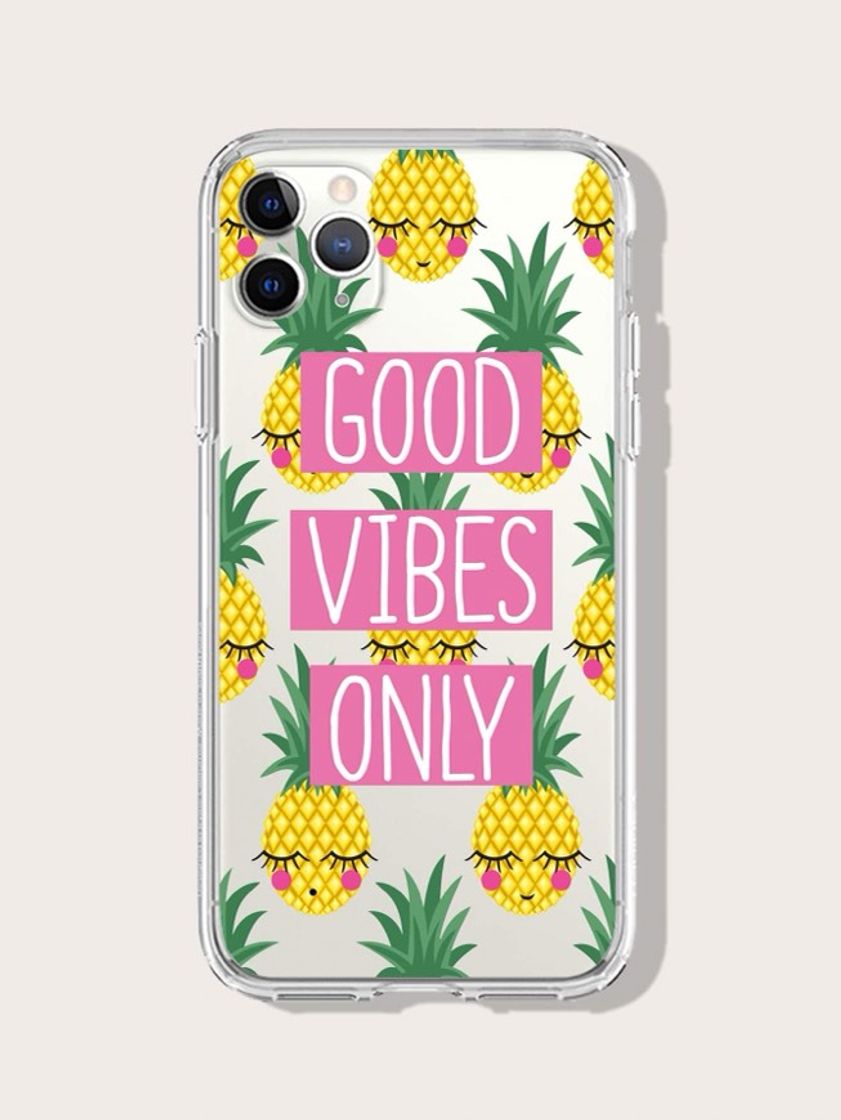 Moda Capinha “good vibes only” e abacaxis 