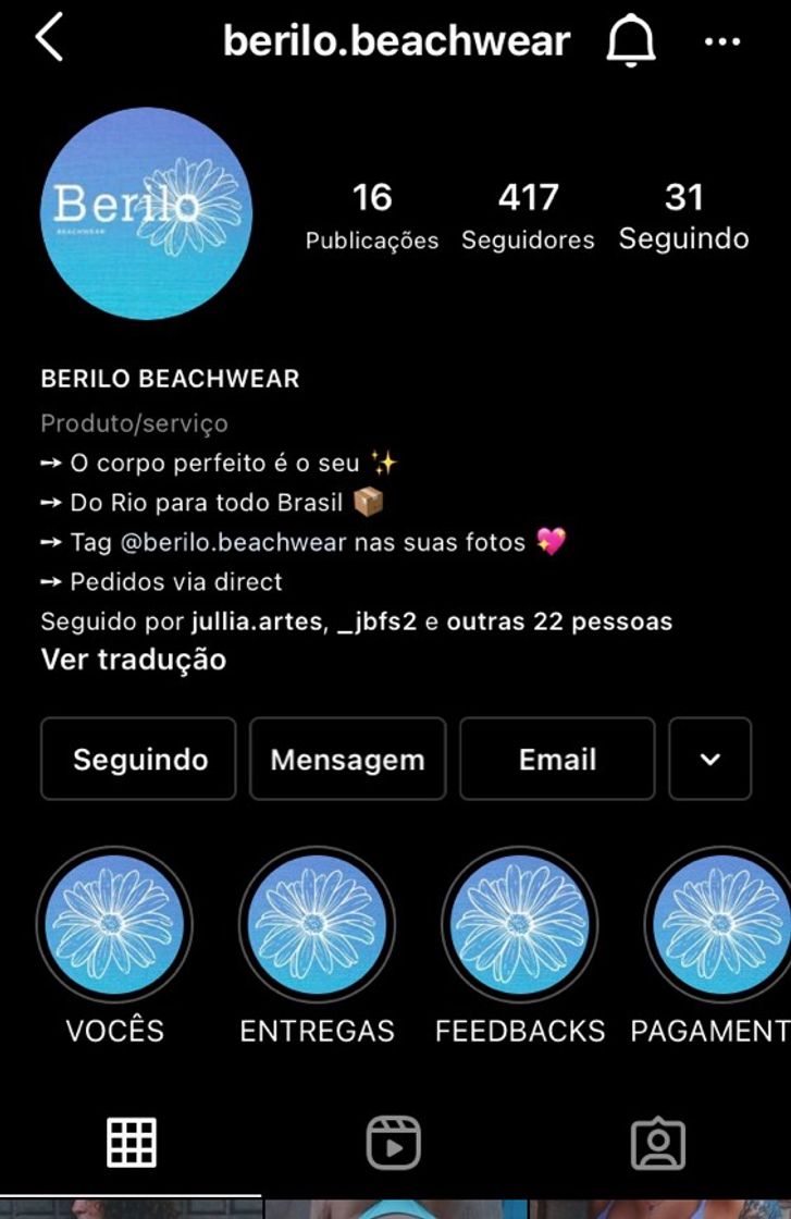 Moda BERILO BEACHWEAR (pequenos empreendedores) 