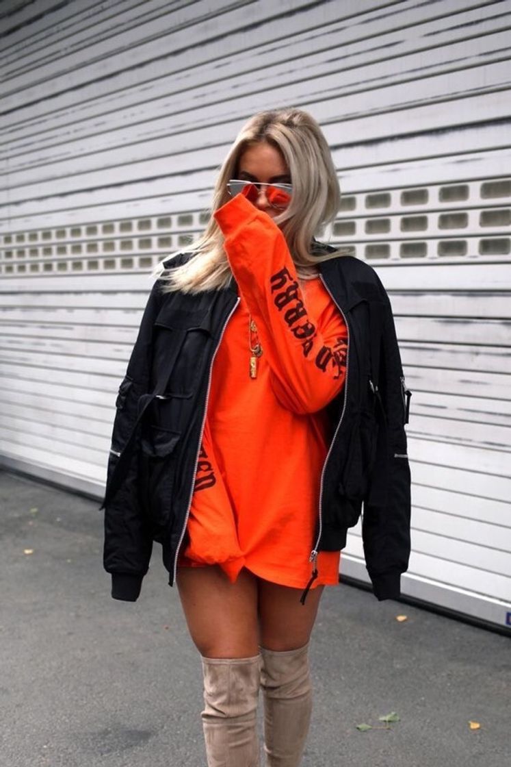 Fashion look laranja (orange outfit)