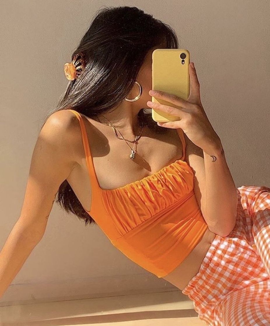 Fashion Look laranja (orange outfit)