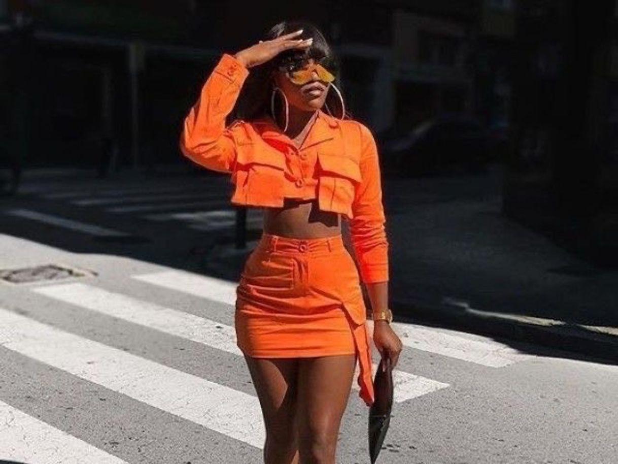 Fashion look laranja (orange outfit)