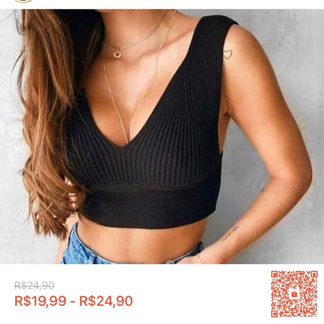 Moda Cropped Tricot Moda Blogueira Blusa Regatinha (R$19,99)