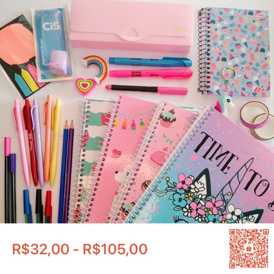 Moda Kit Escolar FOFINHO (R$32)