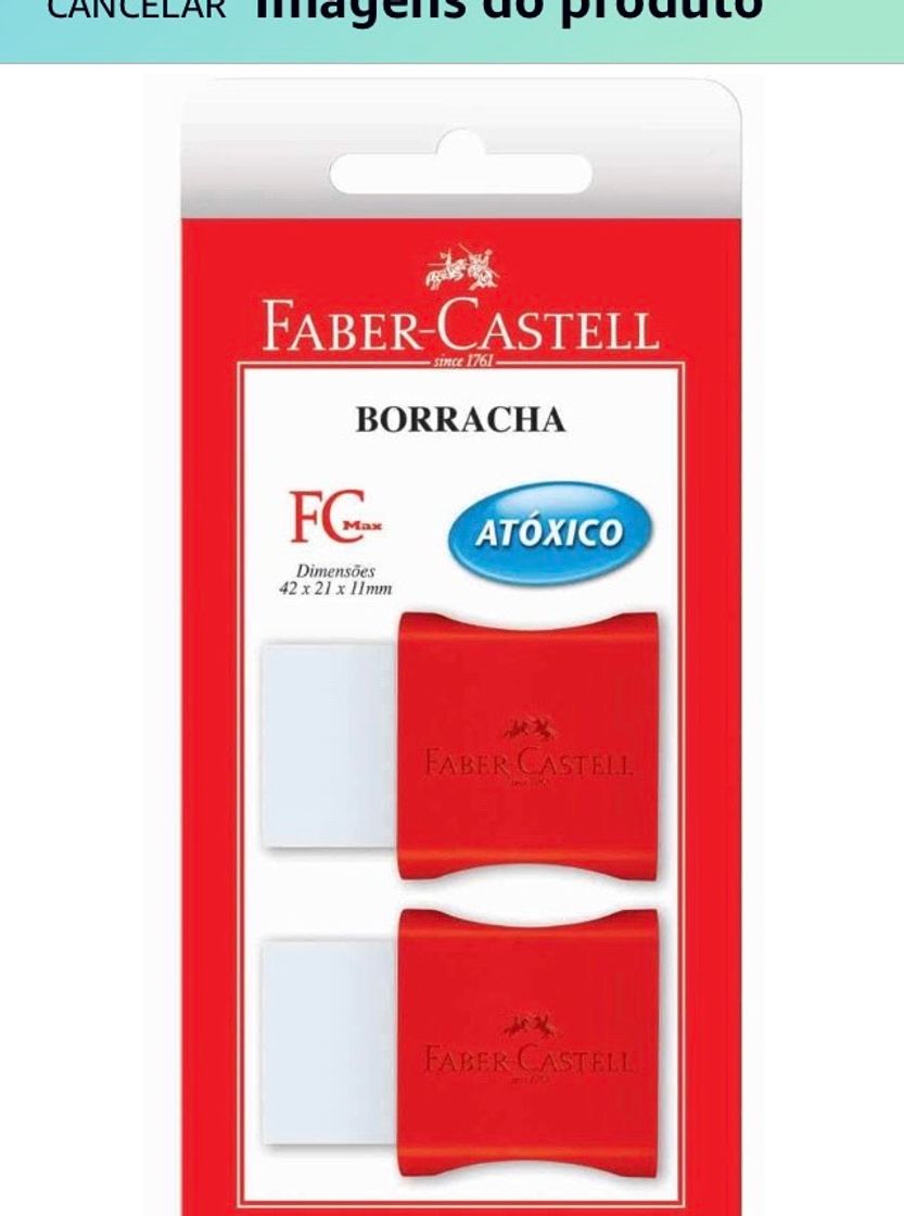 Social Borracha Branca Pequena Faber-Castell R$4,40