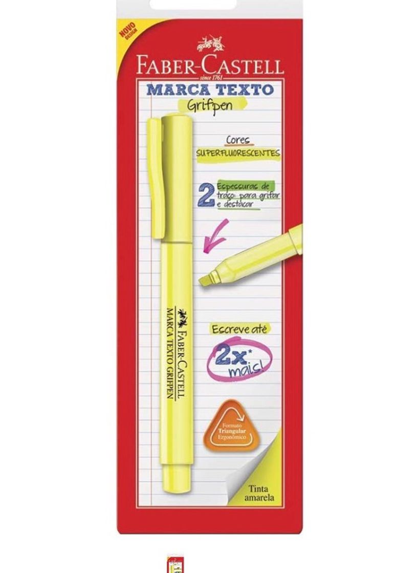 Social Caneta Marca Texto Faber-Castell R$2,90