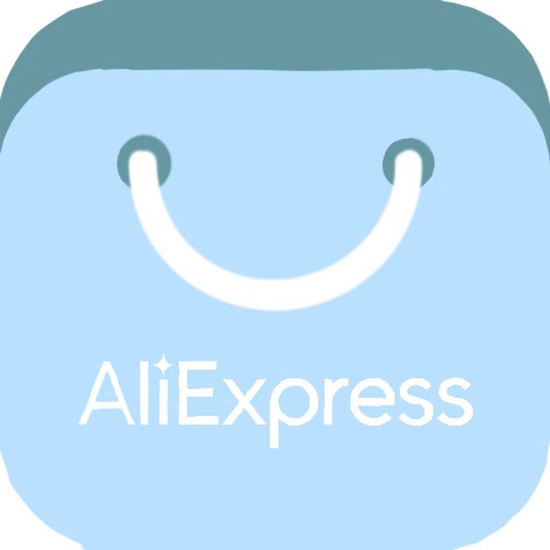 Fashion AliExpress icon app baby blue azul bebê pastel 