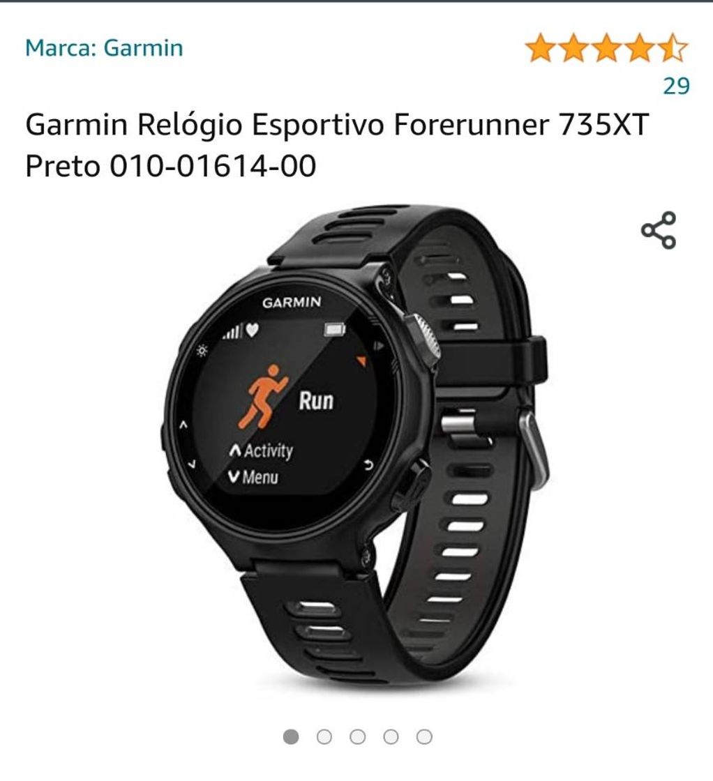 Moda Garmin Relógio Esportivo Forerunner 735XT Preto 010-01614-00