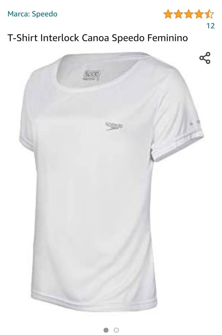 Moda T-Shirt Interlock Canoa Speedo Feminino

