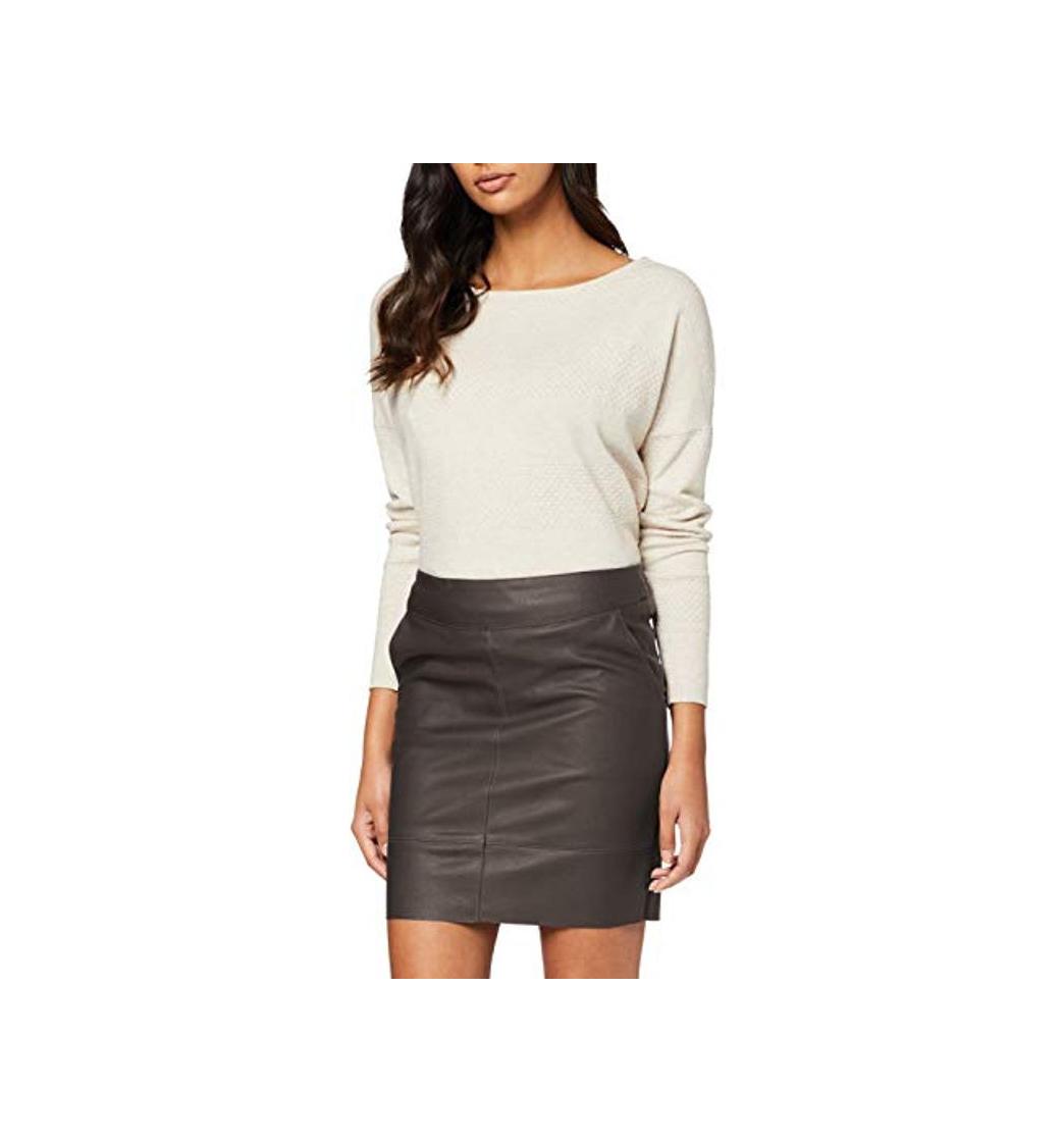 Fashion Only Onlbase Faux Leather Skirt Otw Noos Falda, Gris