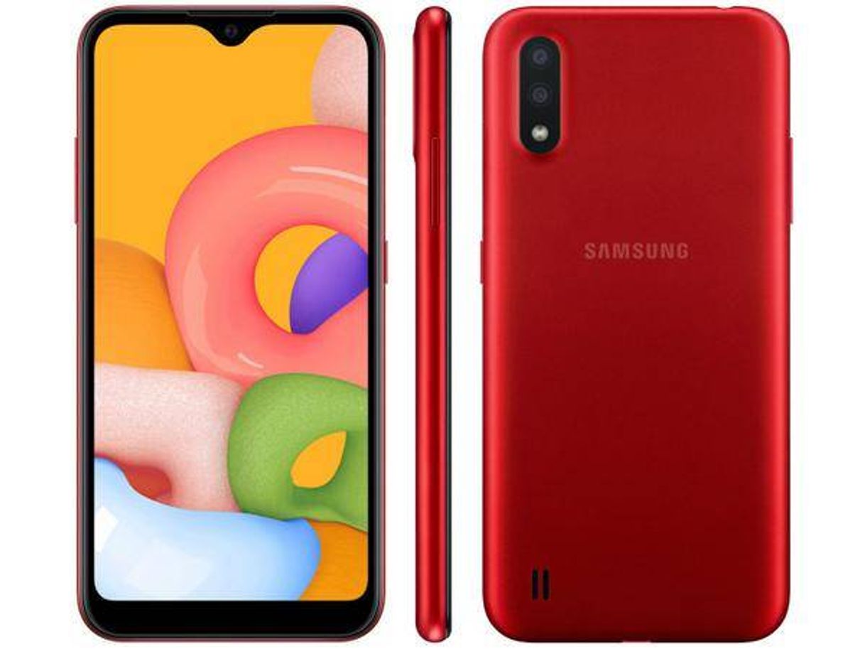 Social Smartphone Samsung Galaxy A01 32GB Vermelho - 2GB RAM Tela ...