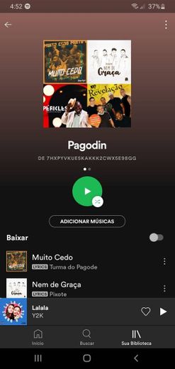 Minha playlist de pagode°