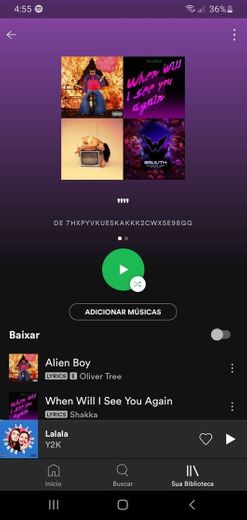 Minha playlist no spotify 