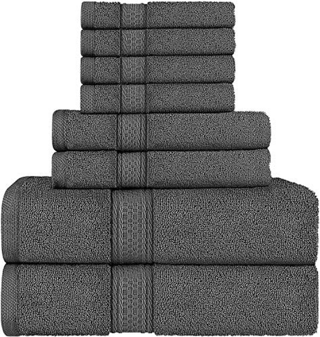 Social Utopia Towels - Juego de toallas de 8 piezas; 2 toallas de