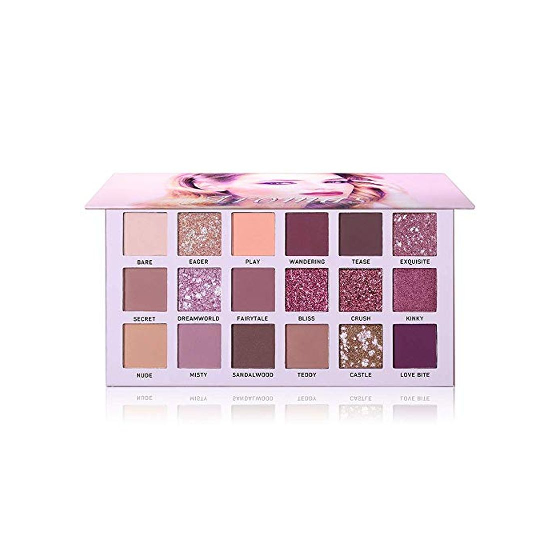 Belleza Ucanbe Nuevo 18 Colores Maquillaje Paleta de Sombra de Ojos Brillo Mate