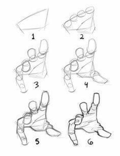 How to draw a hand