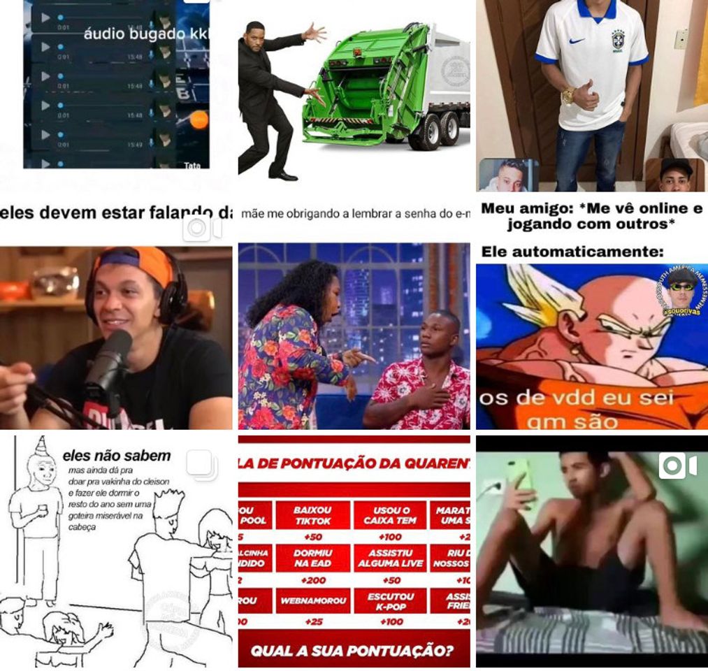 Social Muitos memes para fazer você rir 