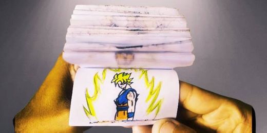 Goku vs Naruto - Desenho animado no Flipbook 😃