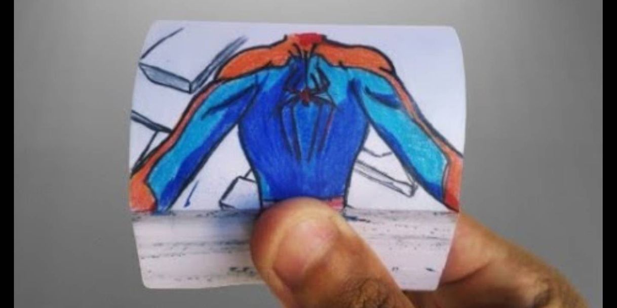 Moda Homen aranha - Animação de Flipbook