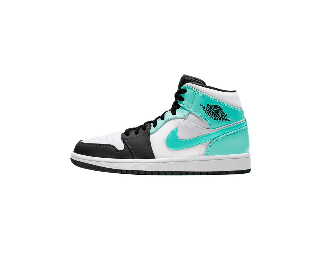 Social Air Jordan 1 Mid Igloo Island Green