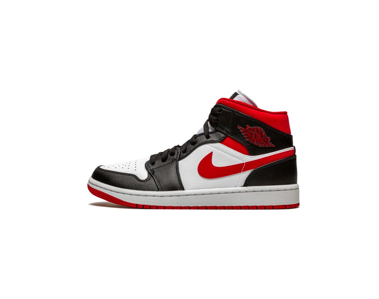 Social Air Jordan 1 Mid Gym Red Black White