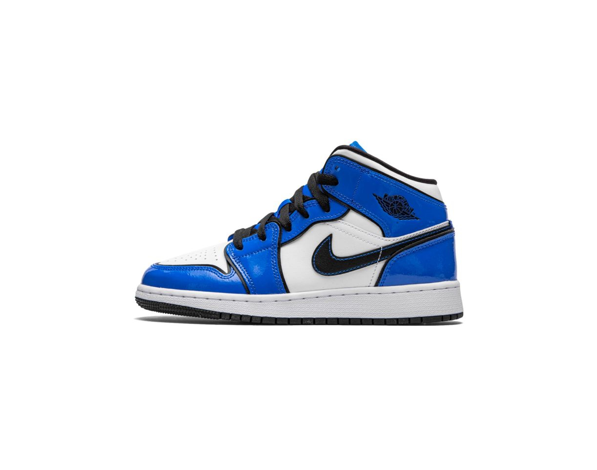 Social Air Jordan 1 Mid Signal Blue