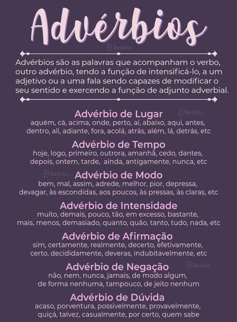 Moda Advérbios