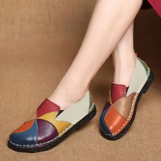 colorido zapato femenino para el verano