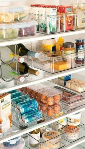 Organização de geladeira 
