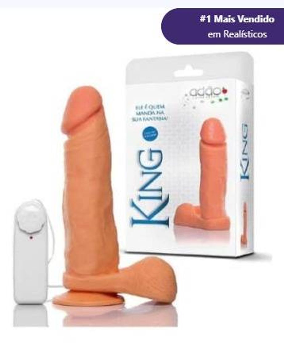 Fashion King – Pênis com Escroto, Ventosa e Vibrador