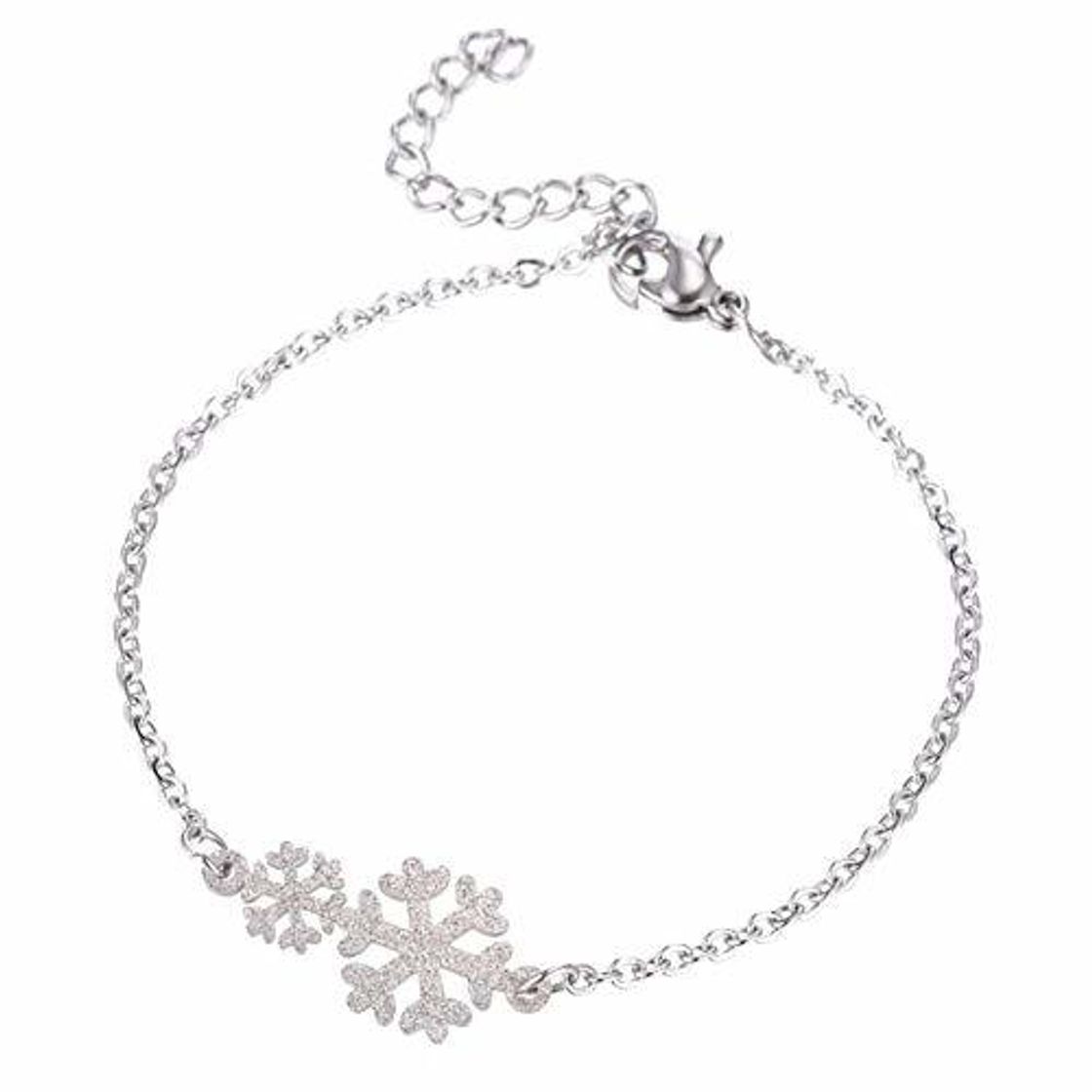 Producto GDSGDSSL Pulsera Cristal Zircón Copo De Nieve Joyas Decoraciones Flor Pulseras Brazaletes