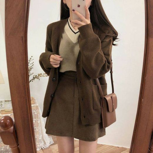 brown outfit 