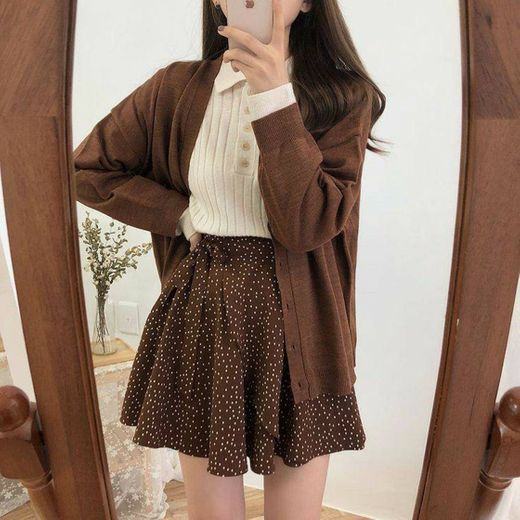brown outfit 