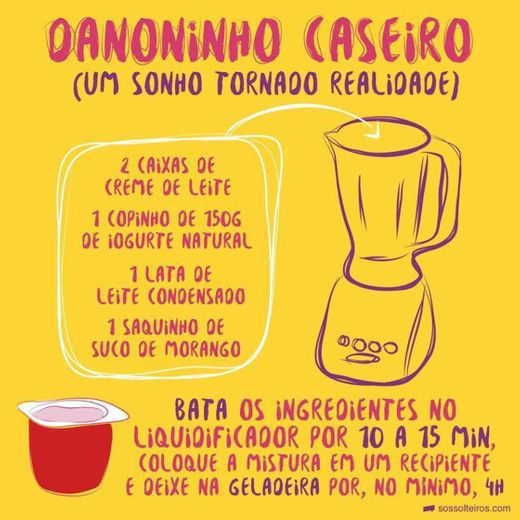 Danoninho caseiro 🤤