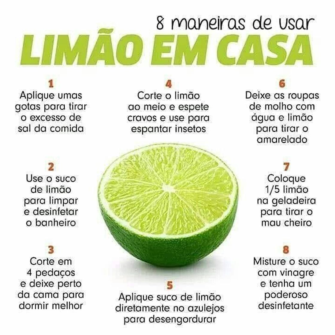 Moda 8 Maneiras de usar limão em casa.