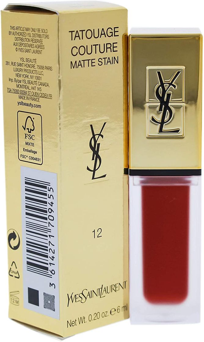 Lugares Yves Saint Laurent Ysl Tatouage Couture N7-1 Unidad