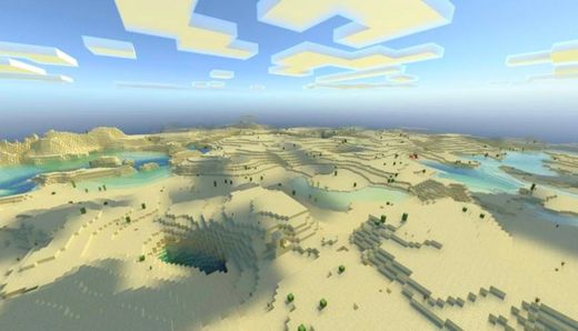 DESERT LAKES (Uno de los biomasa más raros de Minecraft)