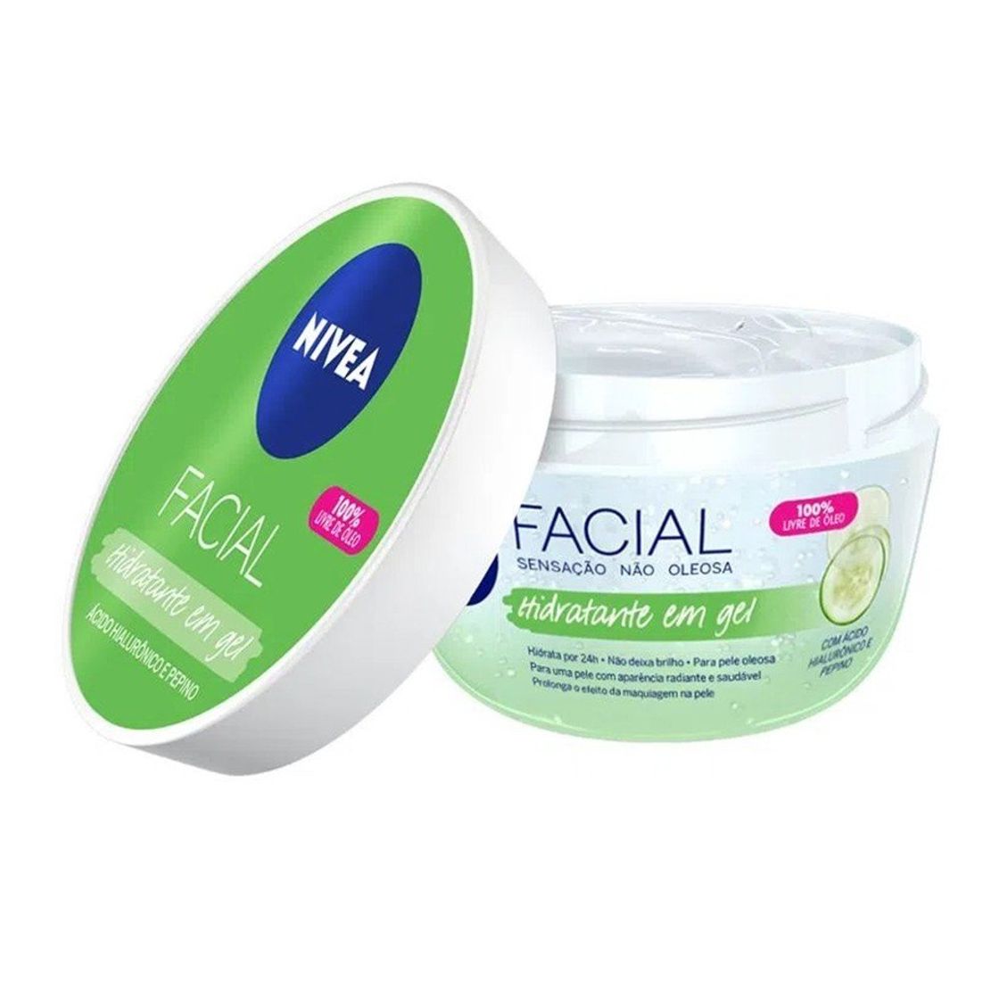 Fashion Nivea Gel Hidratante Facial Ácido Hialurônico E Pepino 100G